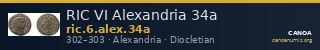 RIC VI Alexandria 34a — CANOA