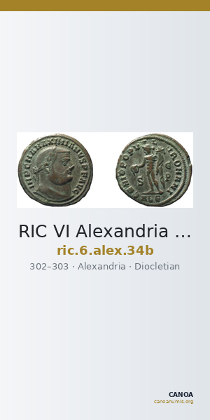 RIC VI Alexandria 34b — CANOA