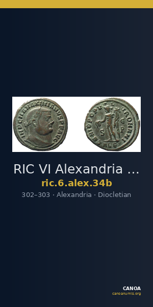 RIC VI Alexandria 34b — CANOA