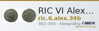 RIC VI Alexandria 34b — CANOA