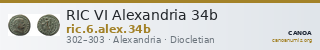 RIC VI Alexandria 34b — CANOA