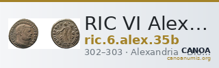 RIC VI Alexandria 35b — CANOA