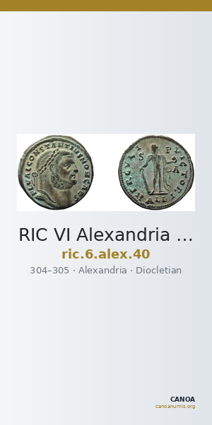 RIC VI Alexandria 40 — CANOA