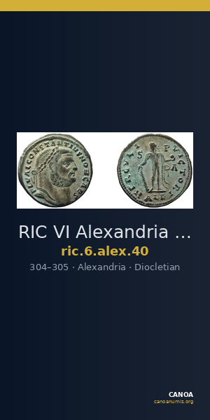 RIC VI Alexandria 40 — CANOA