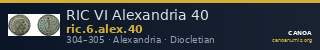 RIC VI Alexandria 40 — CANOA