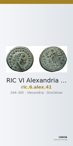 RIC VI Alexandria 41 — CANOA