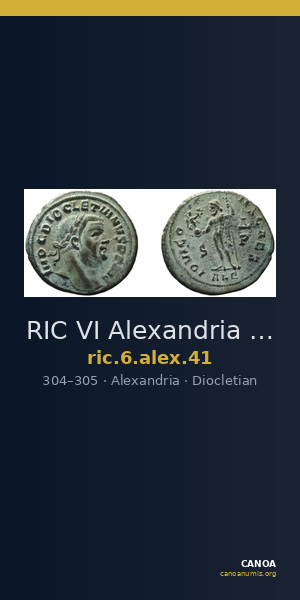 RIC VI Alexandria 41 — CANOA