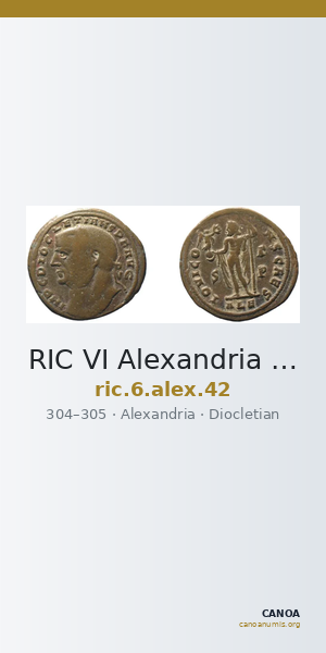 RIC VI Alexandria 42 — CANOA