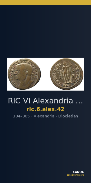 RIC VI Alexandria 42 — CANOA