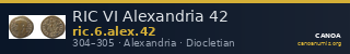 RIC VI Alexandria 42 — CANOA