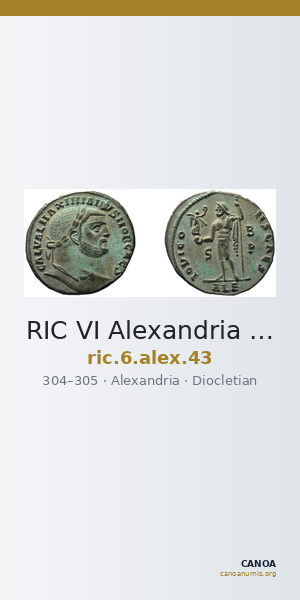 RIC VI Alexandria 43 — CANOA