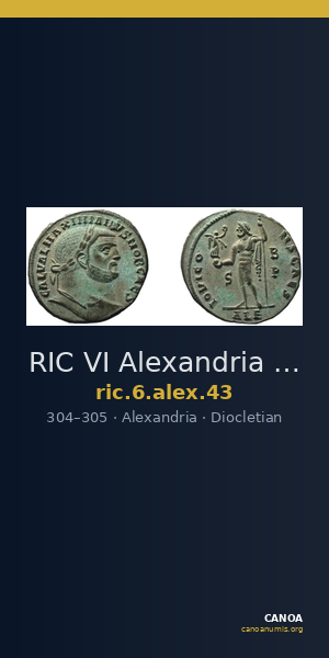 RIC VI Alexandria 43 — CANOA