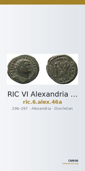 RIC VI Alexandria 46a — CANOA