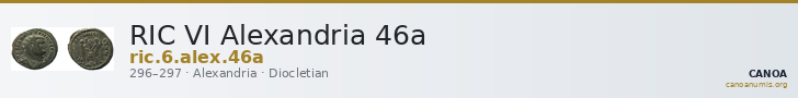 RIC VI Alexandria 46a — CANOA