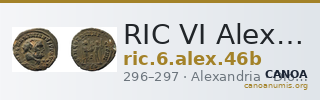 RIC VI Alexandria 46b — CANOA