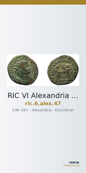 RIC VI Alexandria 47 — CANOA