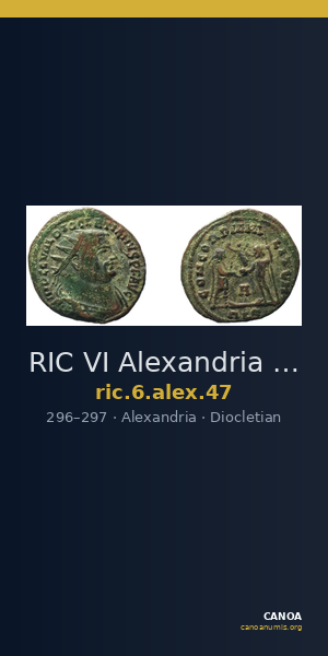 RIC VI Alexandria 47 — CANOA