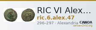 RIC VI Alexandria 47 — CANOA