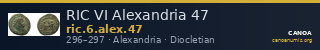 RIC VI Alexandria 47 — CANOA