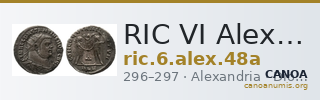RIC VI Alexandria 48a — CANOA