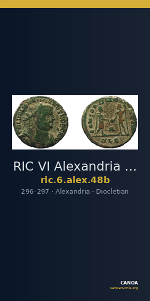 RIC VI Alexandria 48b — CANOA