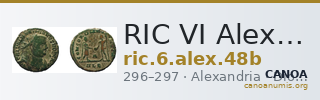 RIC VI Alexandria 48b — CANOA