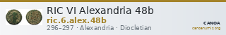 RIC VI Alexandria 48b — CANOA