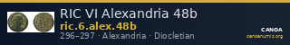 RIC VI Alexandria 48b — CANOA