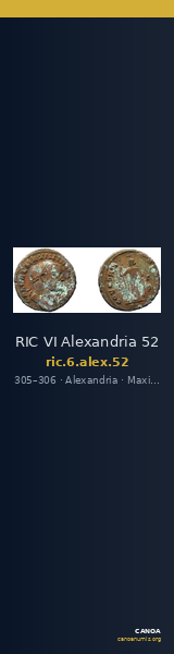 RIC VI Alexandria 52 — CANOA