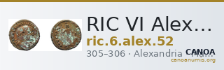 RIC VI Alexandria 52 — CANOA
