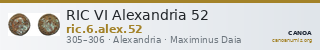 RIC VI Alexandria 52 — CANOA