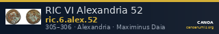 RIC VI Alexandria 52 — CANOA