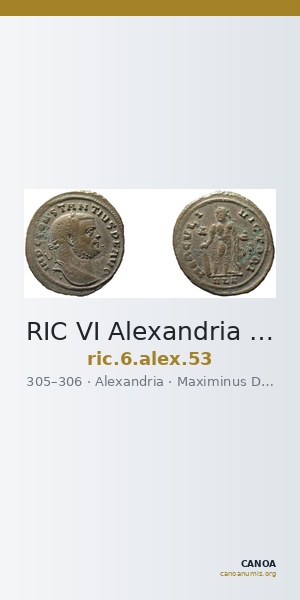 RIC VI Alexandria 53 — CANOA