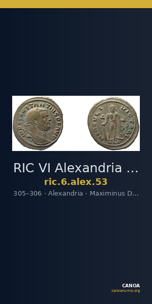 RIC VI Alexandria 53 — CANOA