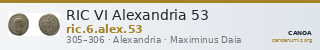 RIC VI Alexandria 53 — CANOA