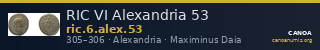 RIC VI Alexandria 53 — CANOA