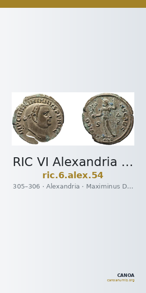 RIC VI Alexandria 54 — CANOA