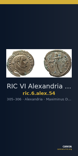 RIC VI Alexandria 54 — CANOA