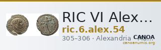 RIC VI Alexandria 54 — CANOA