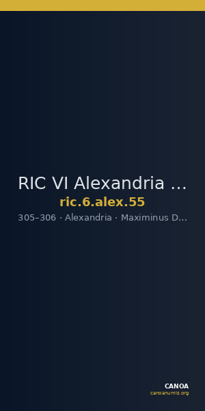 RIC VI Alexandria 55 — CANOA