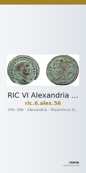 RIC VI Alexandria 56 — CANOA
