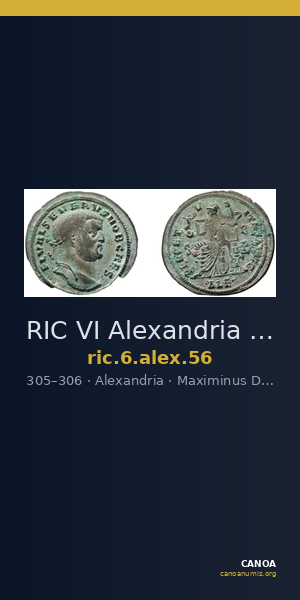 RIC VI Alexandria 56 — CANOA