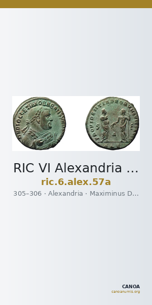 RIC VI Alexandria 57a — CANOA