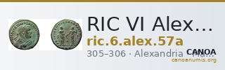RIC VI Alexandria 57a — CANOA