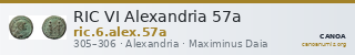 RIC VI Alexandria 57a — CANOA