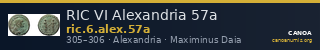 RIC VI Alexandria 57a — CANOA