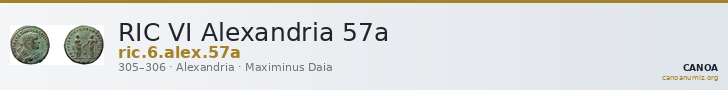 RIC VI Alexandria 57a — CANOA