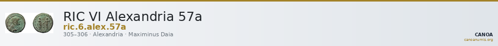 RIC VI Alexandria 57a — CANOA