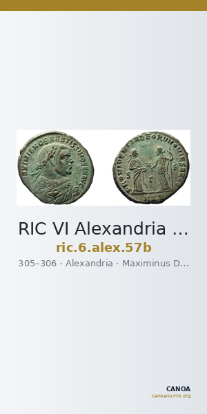 RIC VI Alexandria 57b — CANOA