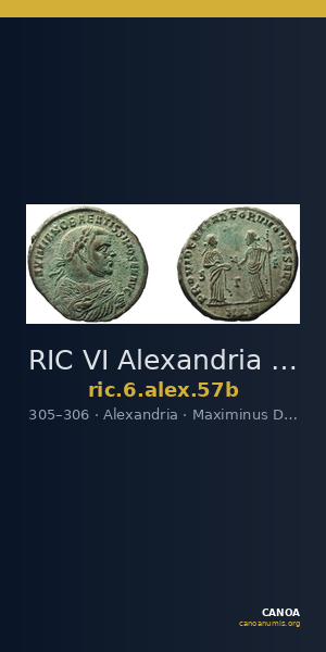 RIC VI Alexandria 57b — CANOA